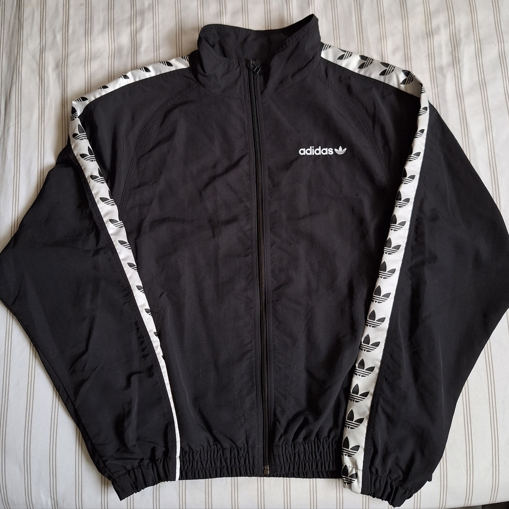 Adidas vintage trefoil windbreaker Y2K